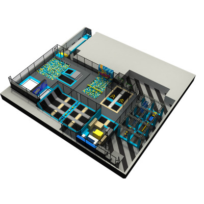 Pokiddo High Quality 900sqm Indoor Trampoline Park for All Ages for Family Fun and Play!