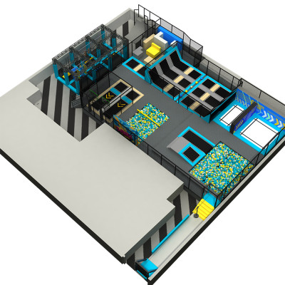 Pokiddo High Quality 900sqm Indoor Trampoline Park for All Ages for Family Fun and Play!