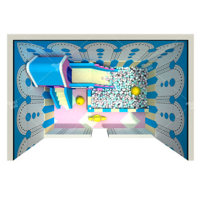 Pokiddo 25 sqm Small Kids Indoor Commercial Playground with Kids Slides