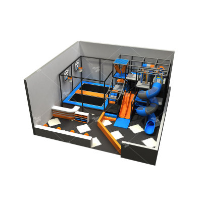Pokiddo 80 sqm Small Indoor Kids Commercial Playground with Kids Slides