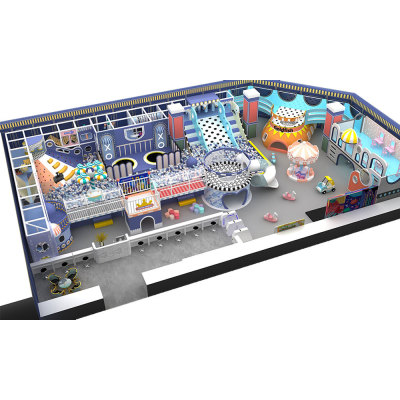 Pokiddo Custom Design Indoor Soft Play Kids Playground Equipment Including Trampoline