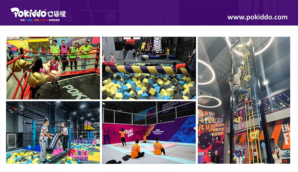 1000sqm Commercial Indoor Adventure Amusement Trampoline Park attractions 2