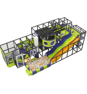Pokiddo 150 sqm Custom Indoor Playground with Slides Ball Pit Trampoline Naughty Castle Maze