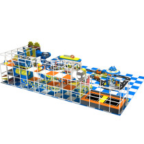 Pokiddo Customized 227sqm Indoor Soft Playground Sim Town Trampoline Park