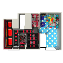 Indoor playground trampoline park small size