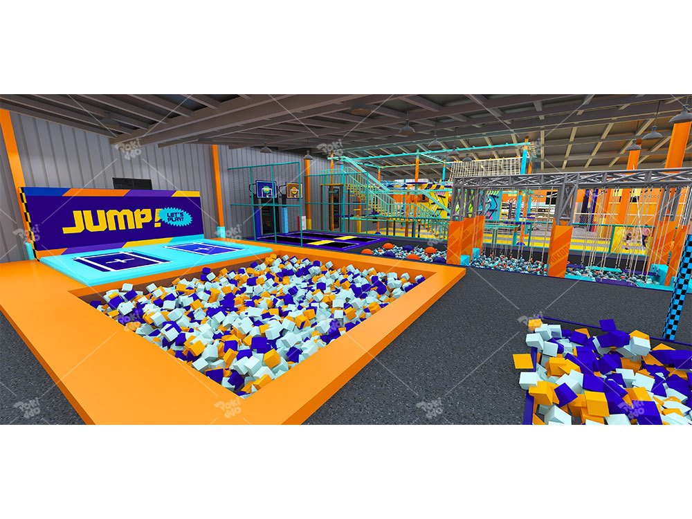 Pokiddo 5000sqm Indoor Trampoline Park in Pizhou