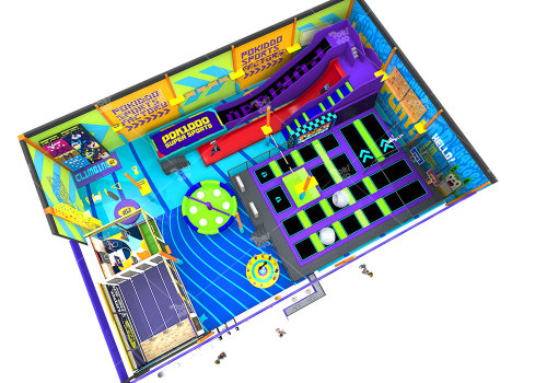 Pokiddo 600sqm Indoor Trampoline Park in Taunggyi, Myanmar