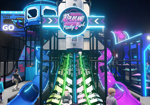 Revolutionize Entertainment: Space - Themed Trampoline Park and Indoor Playground Pokiddo Design Case
