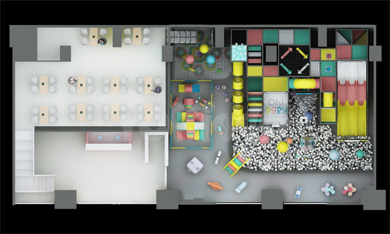 playground 3D design top view