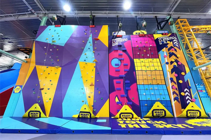 indoor playground climbing walls