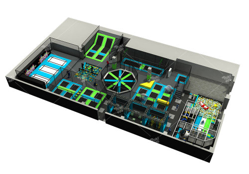Designing a 700 - Sqm Trampoline Park: A Blend of Fun and Functionality