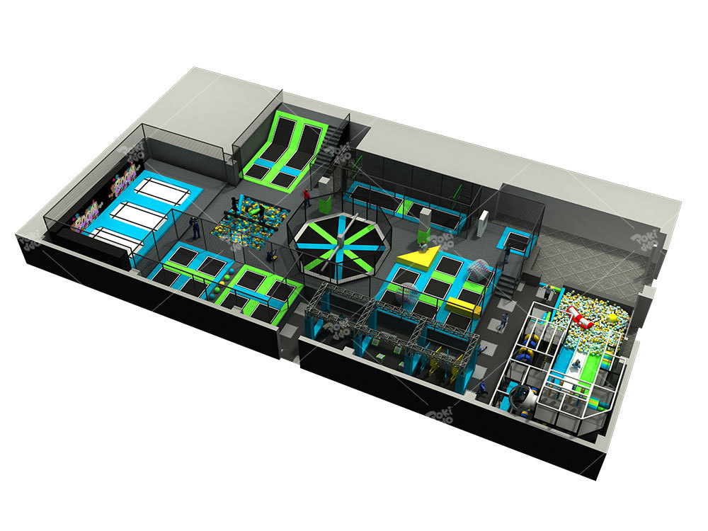 Designing a 700 - Sqm Trampoline Park: A Blend of Fun and Functionality