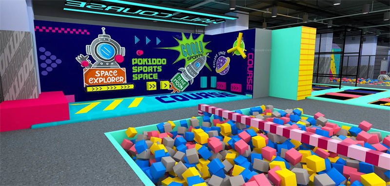 indoor playground trampoline