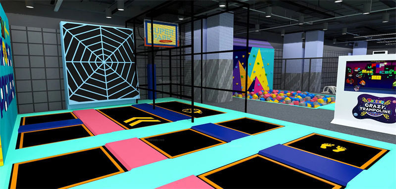 indoor playground trampoline
