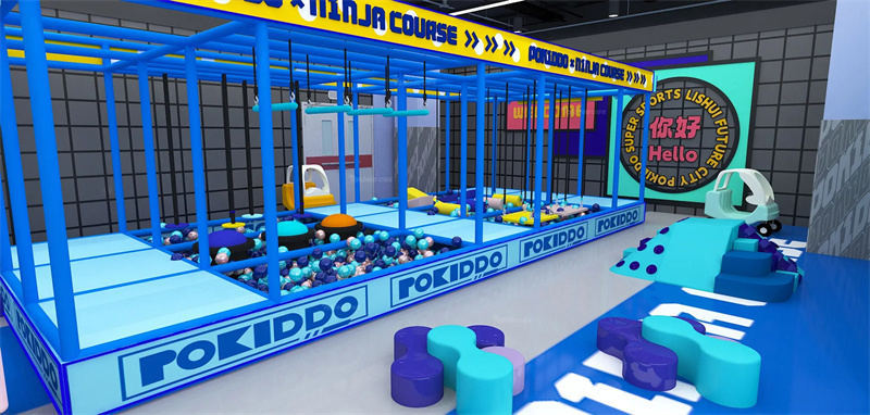 playground ninja course obstacles