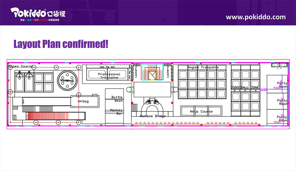 Pokiddo Argentina Project Trampoline Park Layout Plans-4