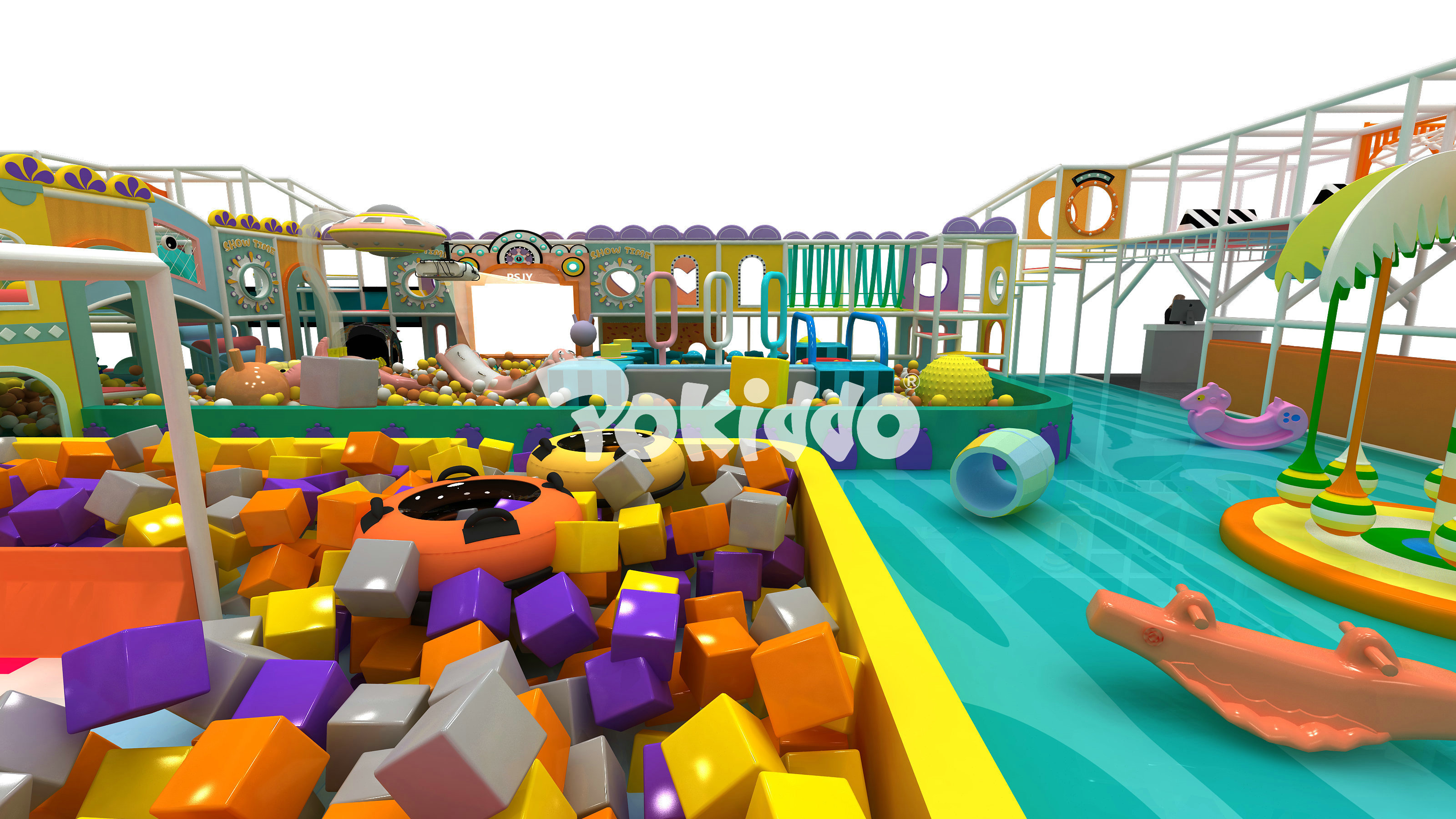 Pokiddo Transforms a Former Supermarket in Mozambique into a 600㎡ Dopamine Theme - Fueled Indoor Playground