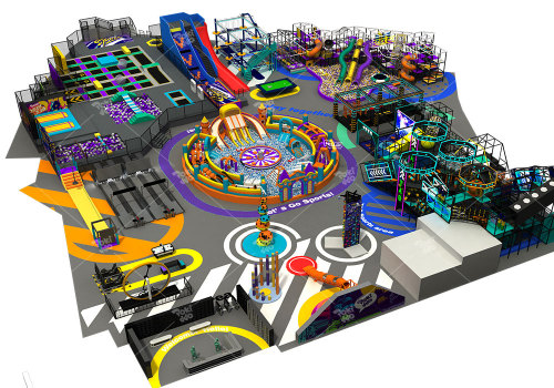 Pokiddo UAE Indoor Trampoline Park - 3000㎡ Comprehensive Indoor Park Design Plan