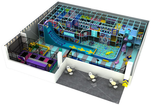 400 - Sqm Indoor Playground Design Case: A Colorful Hub for Active Fun