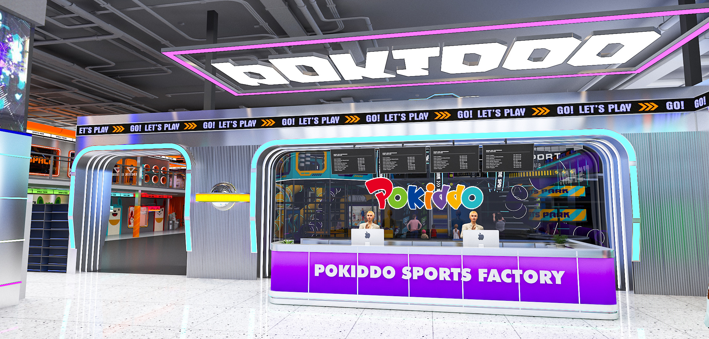 5000 sqm2  Atlanta Pokiddo Family Sports Entertainment Center