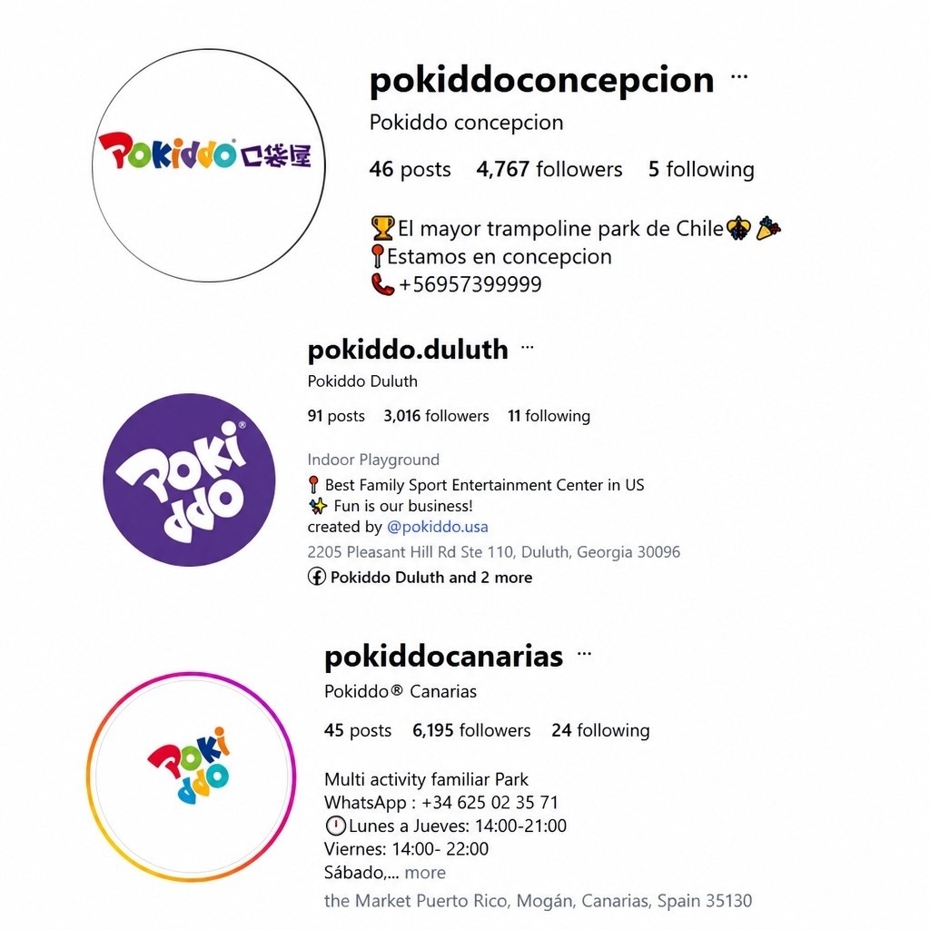 pokiddo franchise instagram accounts 2