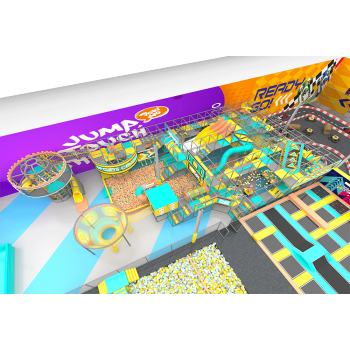 Pokiddo Germany Commercial Jump Trampoline 3100sqm Indoor Playground Equipment Bungee Trampoline Park for Kids and Adults