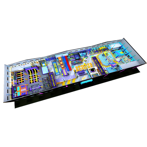 Pokiddo 4160sqm Tianjin Commercial Indoor Playground Equipment Colorful Kids Soft Trampoline Park Child's Indoor Playground