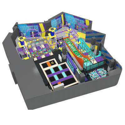 Pokiddo Customized Indoor Playground Design Kids' Naughty Castle for Playhouse and Climbing Made Freely for Amusement Park