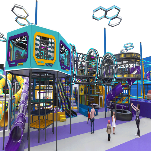 Pokiddo 4900sqm Large Maze Playland Soft Adventure Kids Play Center Children Indoor Playground For Shopping Mall