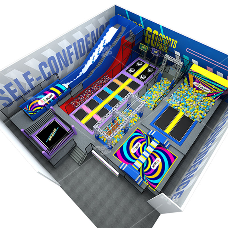 Pokiddo 500sqm Indoor Trampoline Park design projects – Where Gravity Meets Adventure in India!