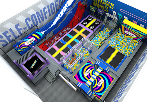 Pokiddo 500sqm Indoor Trampoline Park design projects – Where Gravity Meets Adventure in India!