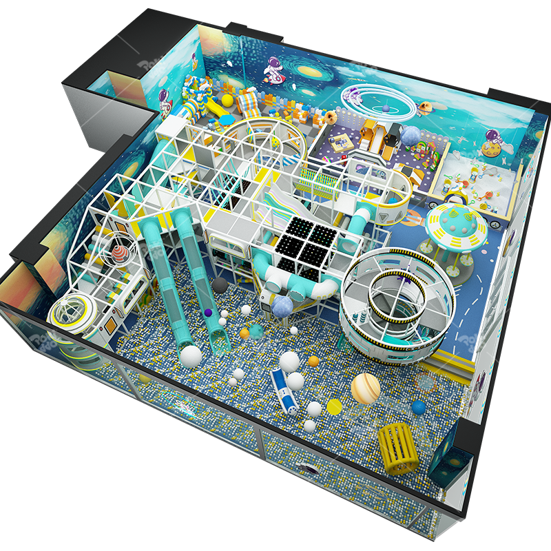 Pokiddo 490sqm Indoor Playground Design Project - Space Theme in Italy: A Feasible Delight!