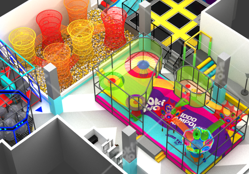 Pokiddo 280sqm Indoor Playground Design Idea – Where Rainbows Meet Bounces!
