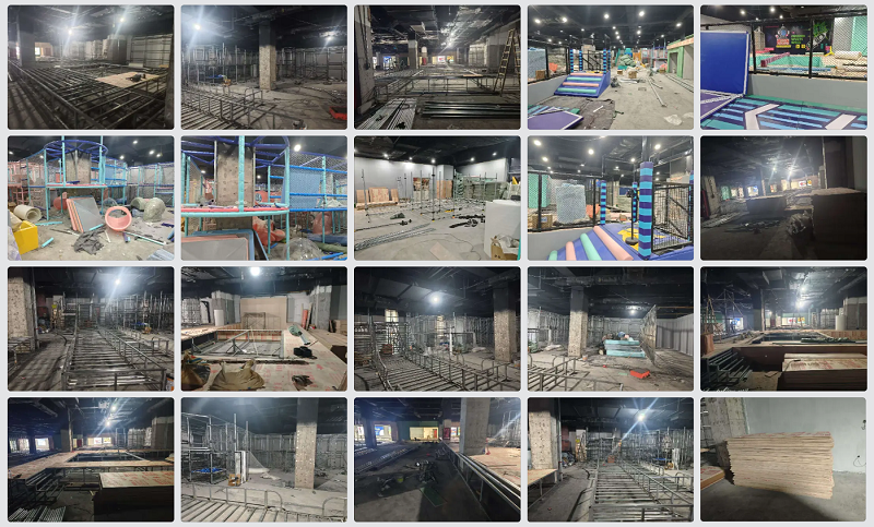 customized trampoline park