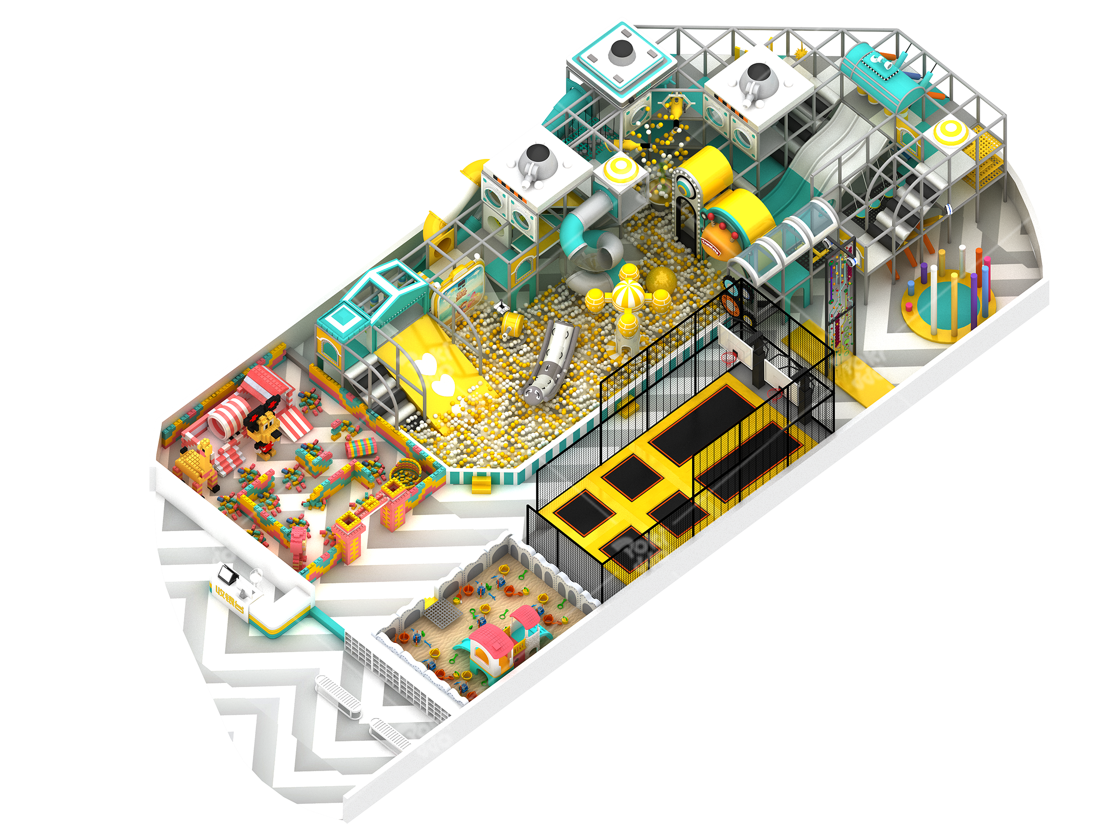 commercial trampoline park manufacture