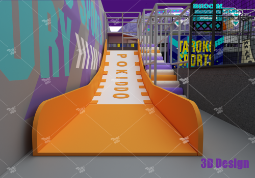 Pokiddo Italy Indoor Trampoline Park ——320㎡ Parent-Child Children's Playground Design