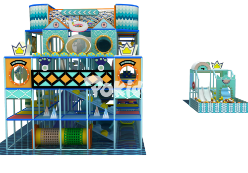 Pokiddo Transforms a 100㎡ Pool-Themed Indoor Playground in Hungary, Reviving the Dry Pool with Childlike Vitality