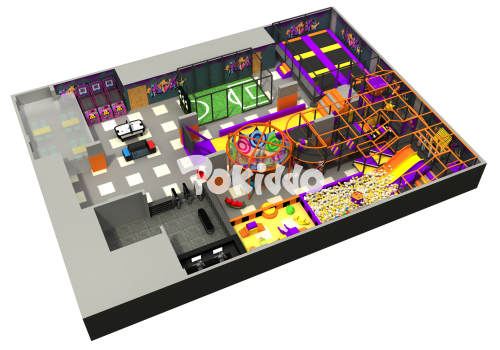 Pokiddo Creates a 520㎡ Children's Activity Center in Oman, a Full-Age Playground in Low Ceiling Height