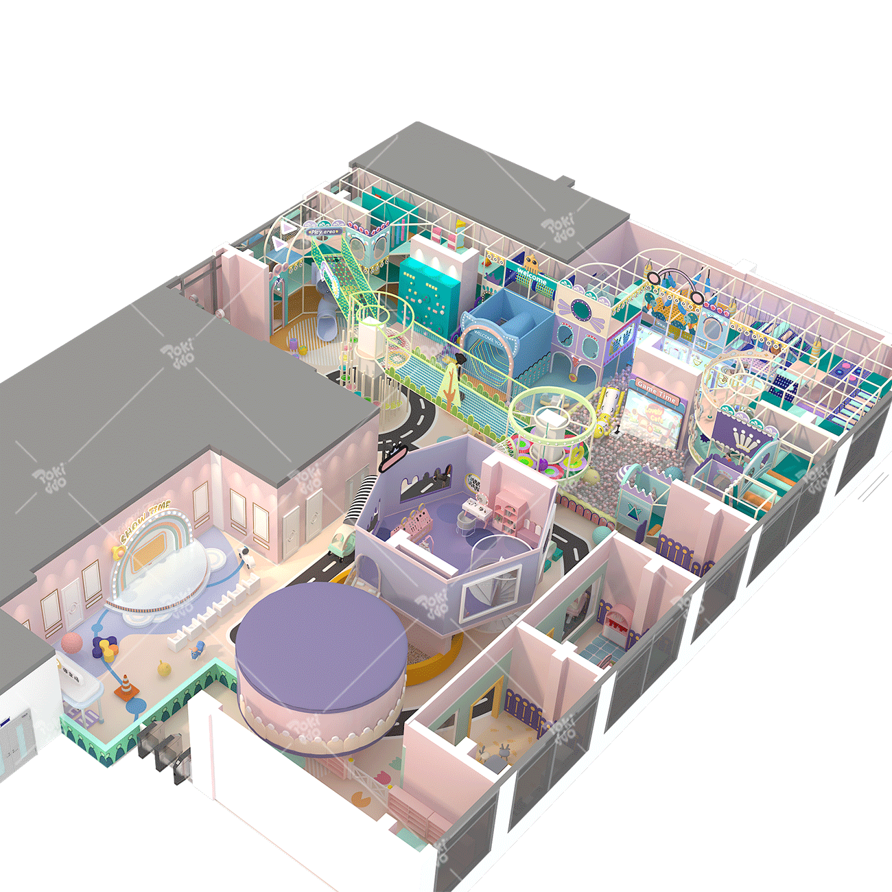 Pokiddo’s 800㎡ Fairy-Tale Indoor Playground: A Sensory Immersion Hub for Toddler Growth