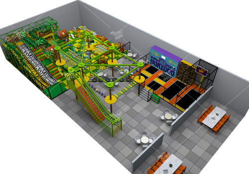 Pokiddo Design Case: 400sqm Mauritania Indoor Park——Age - Smart Zones + Flexible Ticketing