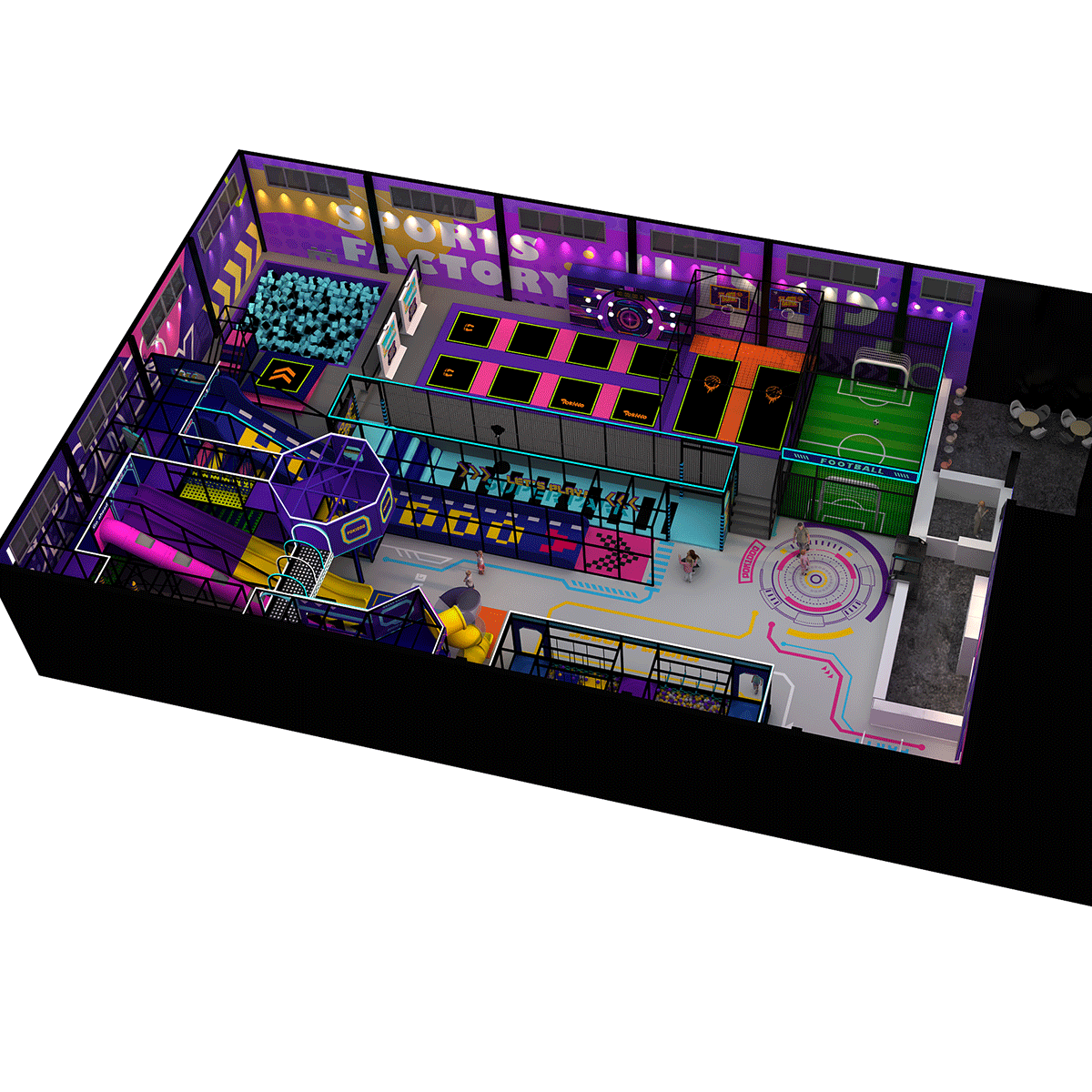 Pokiddo's 560㎡ Cyber - Sports Trampoline Park: A Multi - Dimensional Energy Field for Vitality Release