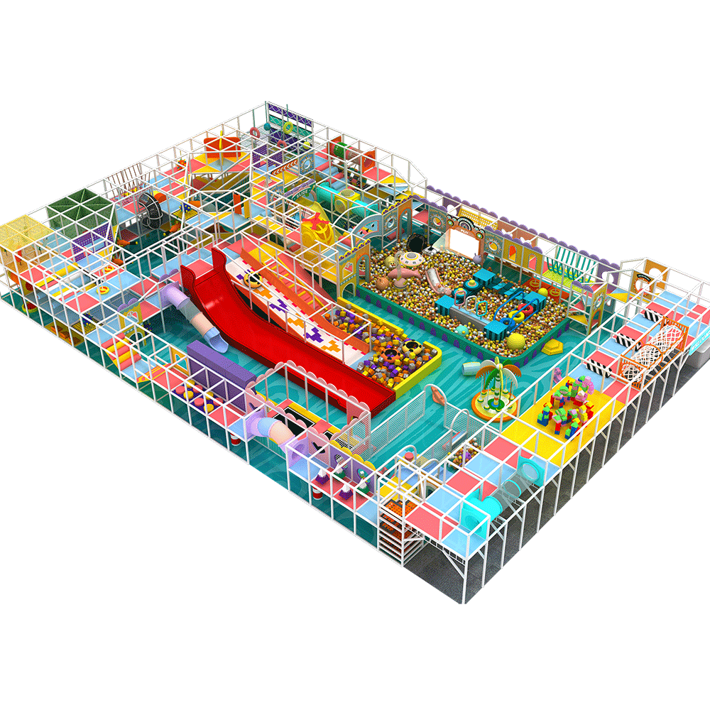 Pokiddo 570㎡ Tropical - Hued Indoor Playground: A Joyful Gathering Spot for Mozambican Families