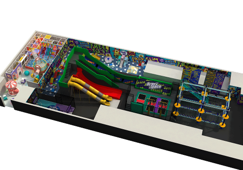 Pokiddo 650㎡ Spanish Street - Art Indoor Playground: A Collision of Vitality and Art