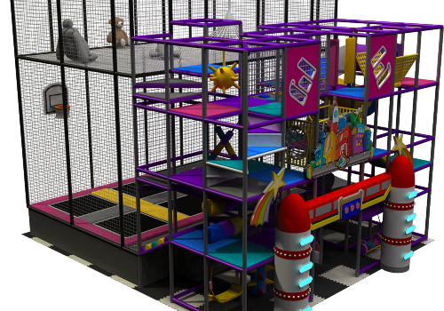 120㎡ Space Rocket-Themed Indoor Play Venue: Immersive Adventure for Kids 5–12