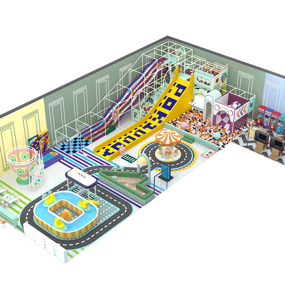 400㎡ Vibrant Urban Adventure Indoor Playground: Custom-Tailored for Indian Families This 400㎡ indoor playground, de