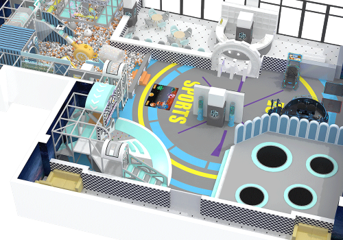 500㎡ Modern Sports-Themed Indoor Playground: Custom-Tailored for Qatari Families