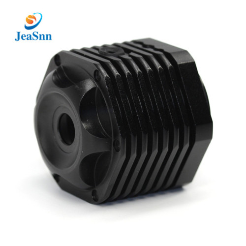 Black Anodized Aluminum Part Cnc Fabrication Parts Bike Light Parts