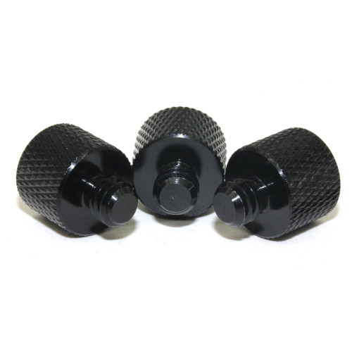 Customized Precision Stainless Steel Flat Head Black Knurled Thumb Screw Nuts