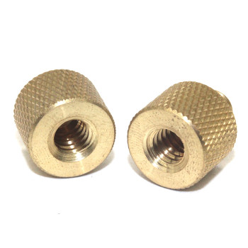yellow galvanized precision carbon steel flat head knurled thumb screws