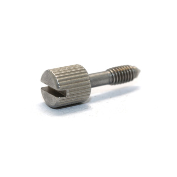 Custom Carbon Steel Slotted Knurled Head Captive  Thumb Screws